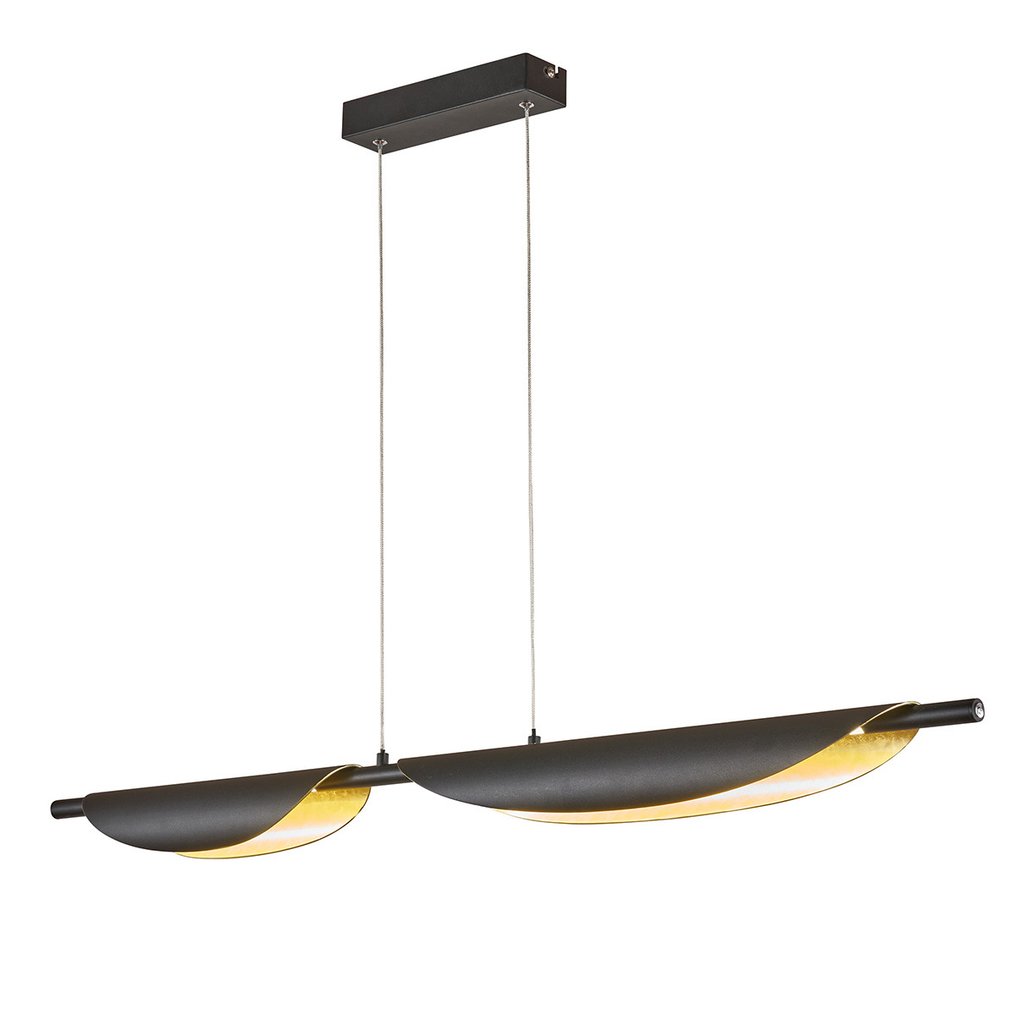 Fischer & Honsel - Riipusmainen kattovalaisin - Fischer & Honsel Skala -riipus, musta ja kulta - Metalli #4.3