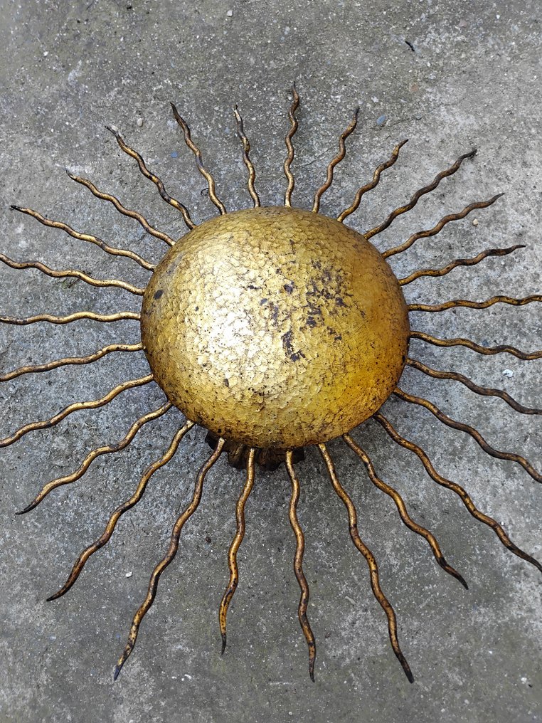 Hanging lamp - Iron - Poillerat-style luminaire #2.1