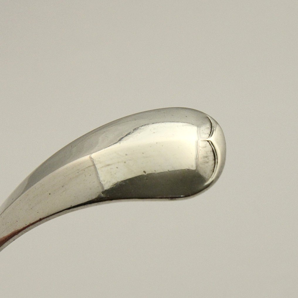 Antieke (1919) saus/juslepel - Van Kempen - Mestolo per salsa - Haags Lofje - .833 argento - Interamente in argento 66 grammi #1.0