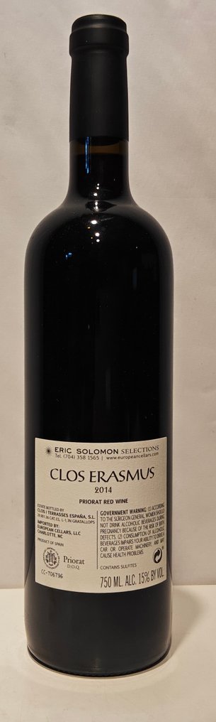 2014 Clos i Terrasses, Clos Erasmus - Priorat - 1 Bottle (0.75L) #2.1