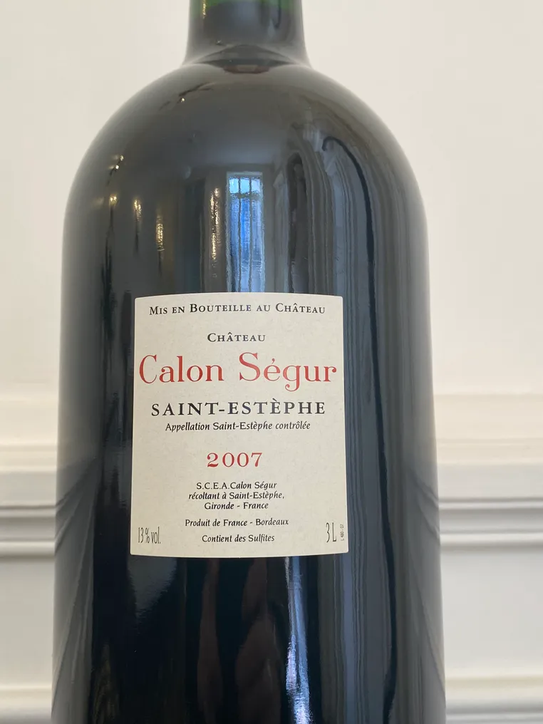 2007 Château Calon Ségur - Saint-Estèphe 3ème Grand Cru Classé - 1 Double Magnum/Jeroboam (3.0L) #2.2