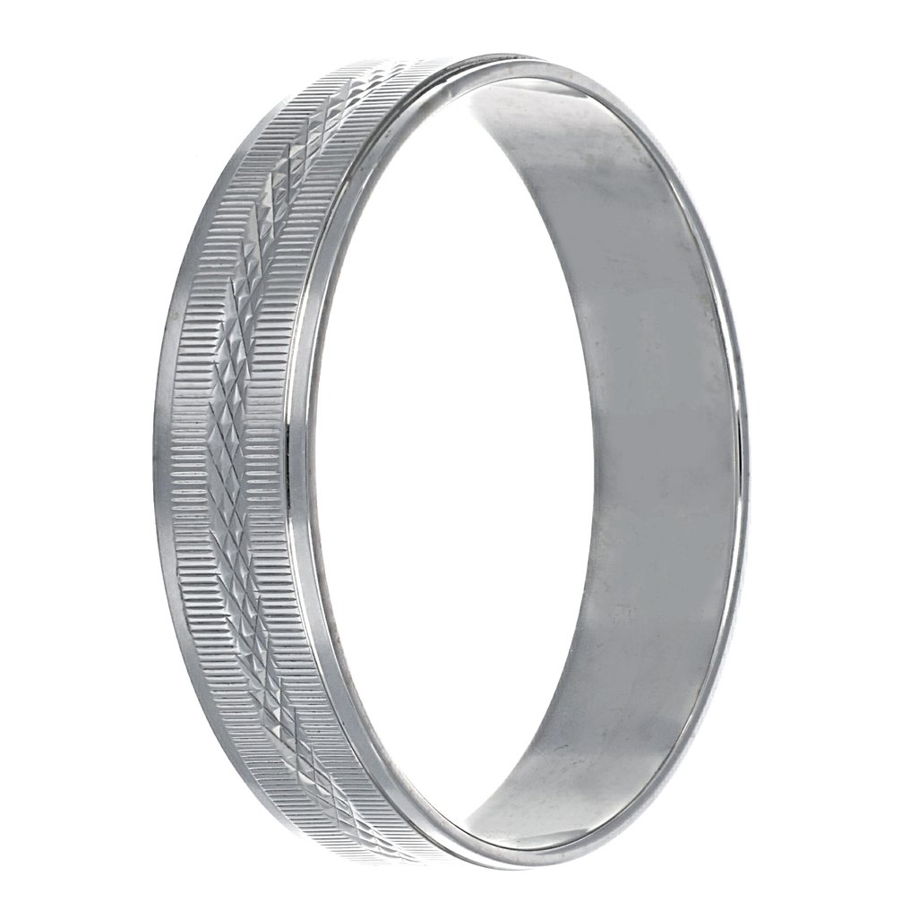 Ingen mindstepris - Ring - 18 kraat Hvidguld #1.0