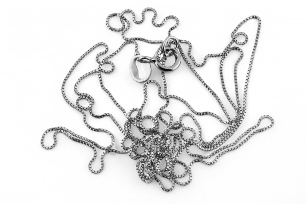 沒有保留價 - 頸鏈 - 18 克拉 白金 #2.1