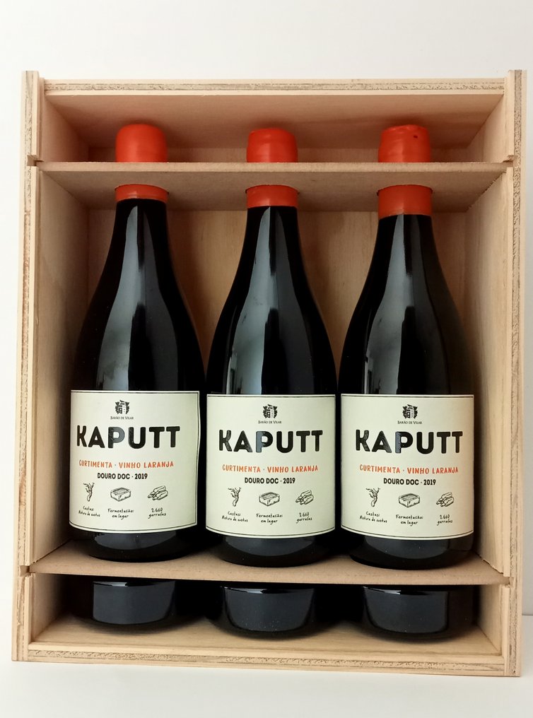 2019 Barão de Vilar, Kaputt Curtimenta Vinho Laranja - Ντουέρο - 3 Bottles (0.75L) #1.0