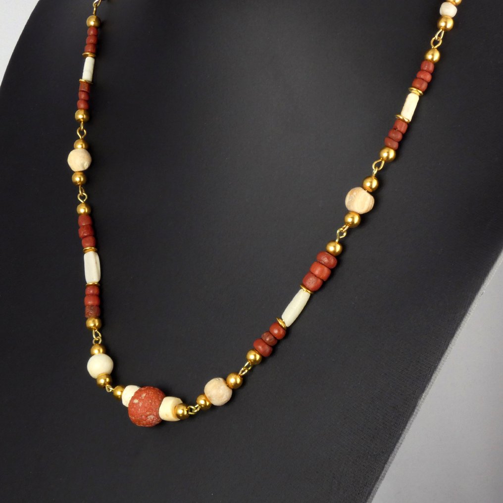 古罗马 项链和手链，配有罗马玻璃珠 #3.2