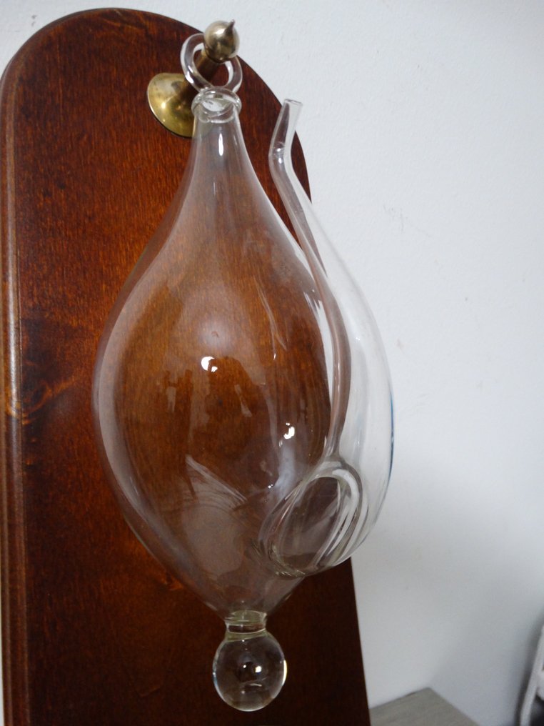 Barometru - Lemn, Alamă - /Stormglas #4.3