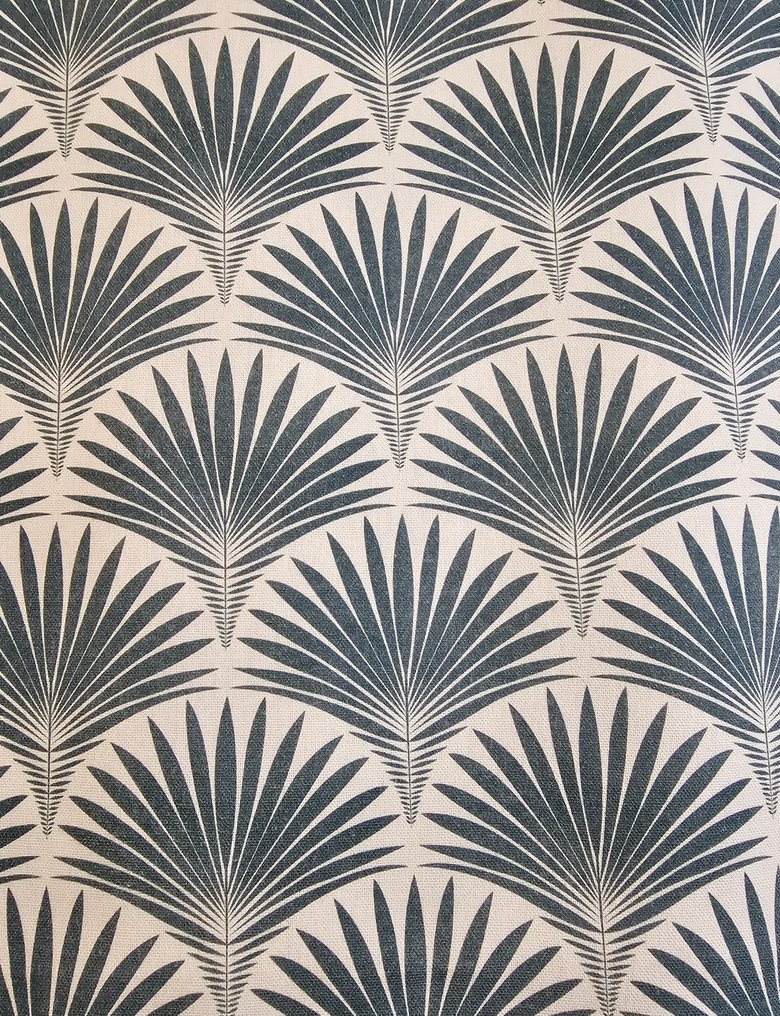 艺术装饰风格的专属蓝色鸽子布料 - 300x280厘米 - 白色背景，Artmaison 独家精选 - 紡織品  - 300 cm - 280 cm #1.0