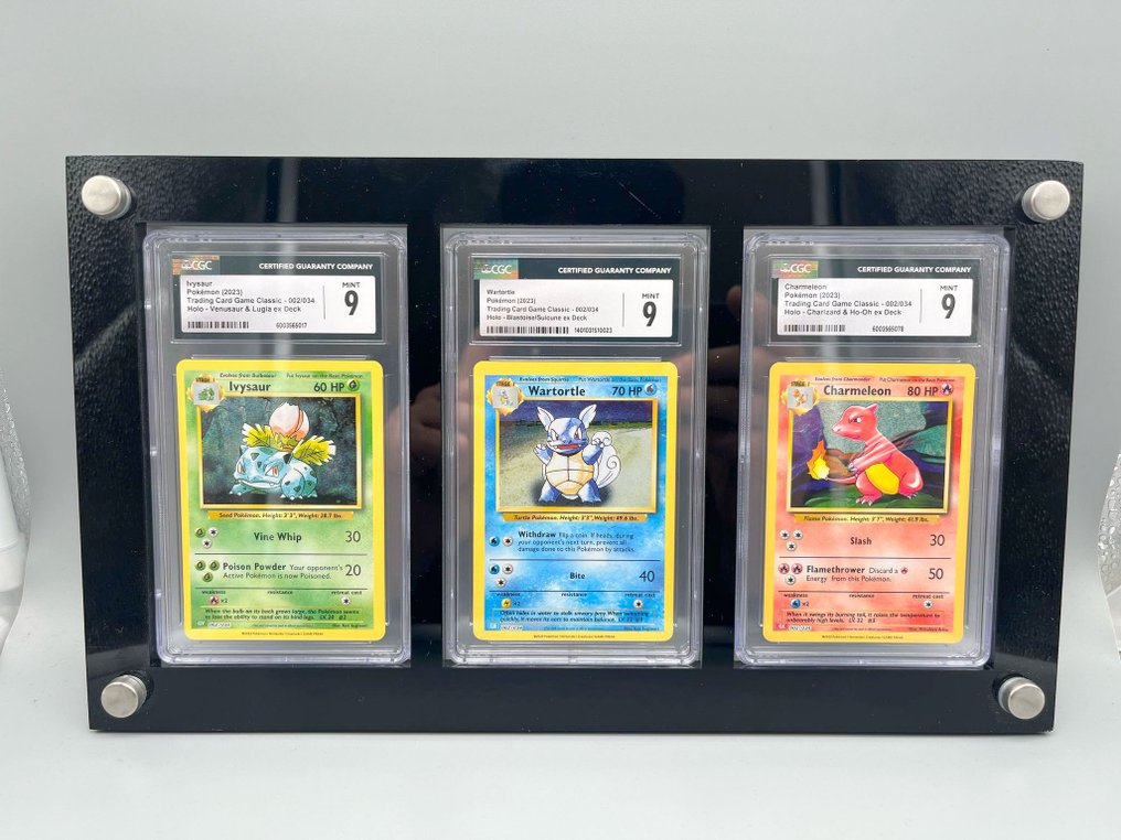 Pokémon - 3 Graded card - Ivysaur, Wartortle & Charmeleon  - CCC 9 - Sword & Shield #1.0