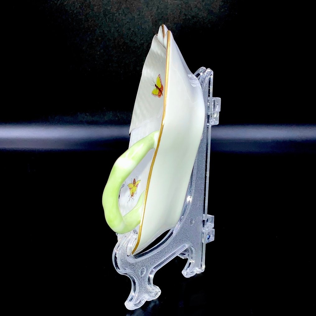 Herend - Exquisite Leaf Shape Bowl - "Rothschild Bird" - Μπολ - Χειροποίητο πορσελάνη ζωγραφισμένο με το χέρι #4.3