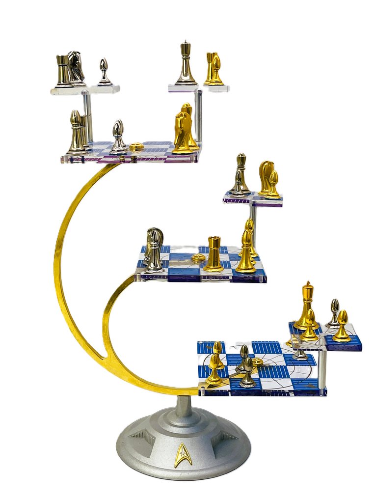 Set di scacchi - Franklin Mint - Star Trek - Placcato oro 22 carati e argento sterling 925 #1.0