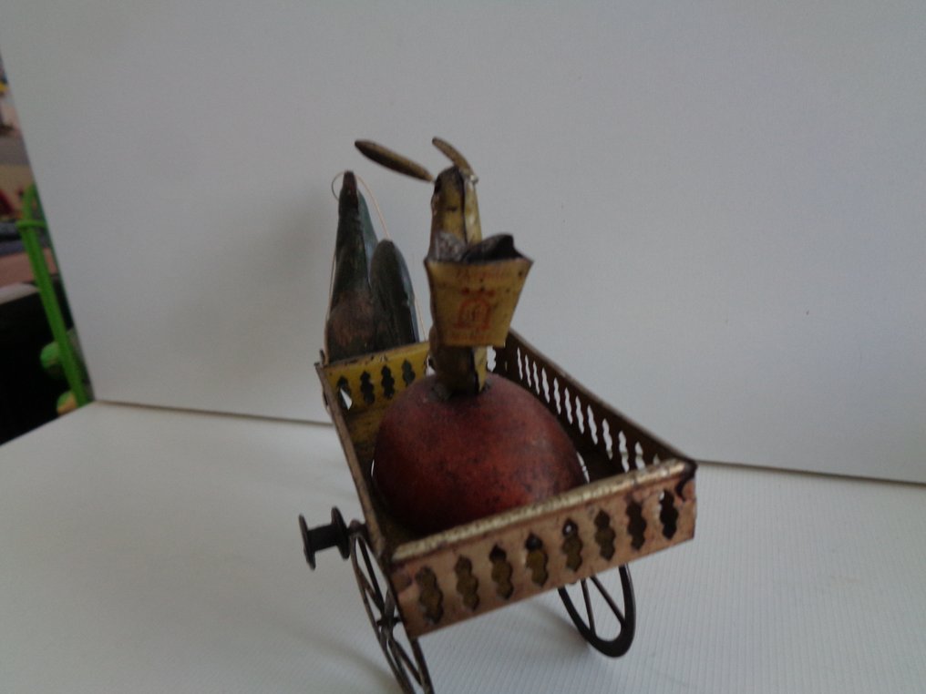 Lehmann - Tin toy - duo hahn mit osterhase, erste version - 1900-1910 ...