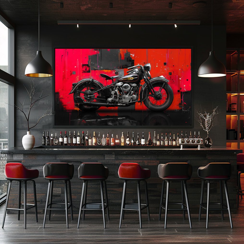 Artxlife - Harley Davidson EL Knucklehead 1936 Basquiat [XXL] #2.1