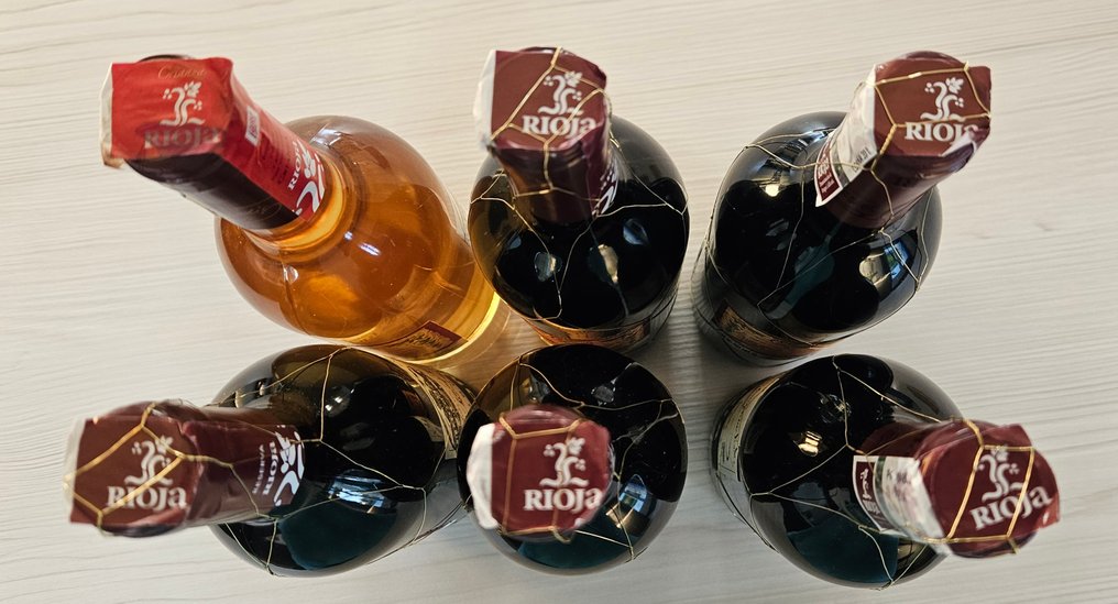 2008, 2009, 2010, 2011 & 2012 R. López de Heredia, Viña Tondonia Tinto Reserva & 2013 Viña Gravonia - Rioja - 6 Pullot (0.7 L) #2.1