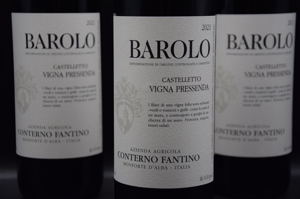 2021 Conterno Fantino, Castelletto - Vigna Pressenda - 巴罗洛 - 3 Bottles (0.75L) #2.1