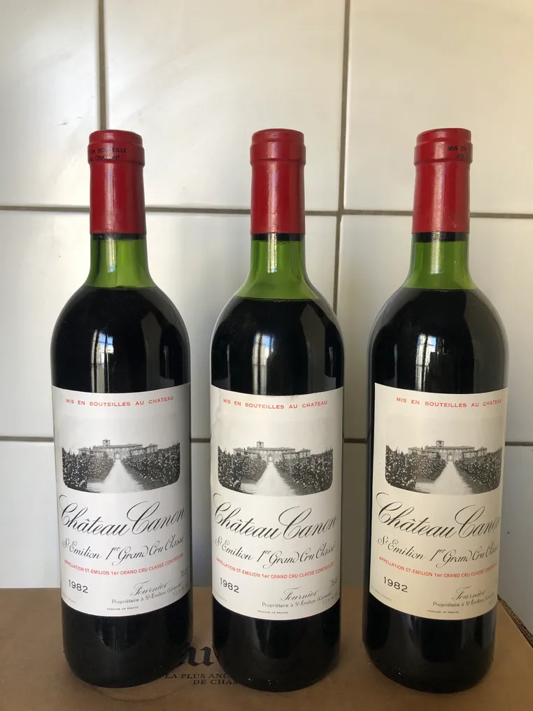 1982 Château Canon - Bordeaux, Saint-Émilion 1er Grand Cru Classé B - 3 Bottles (0.75L) #1.1