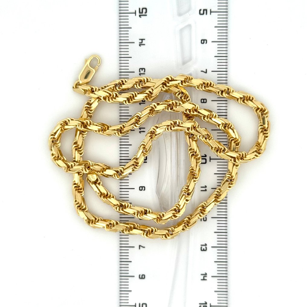 Ingen reservasjonspris - Handmade - Halskjede - Solid Link Chain - 13.3 g - 18 karat Gull #4.3