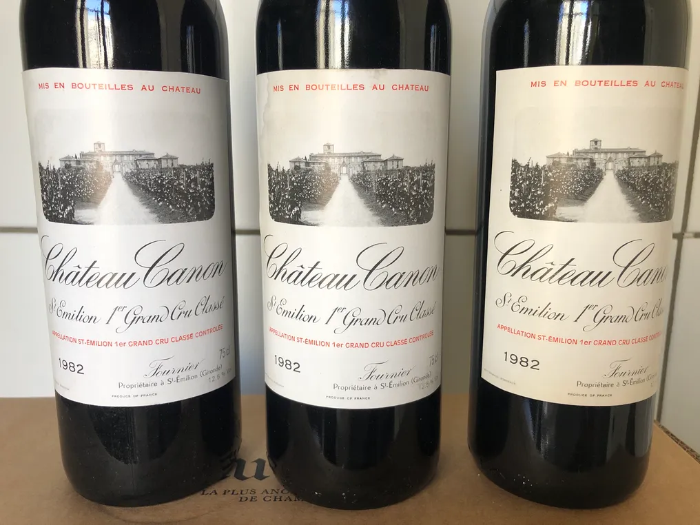 1982 Château Canon - Bordeaux, Saint-Émilion 1er Grand Cru Classé B - 3 Bottles (0.75L) #2.1
