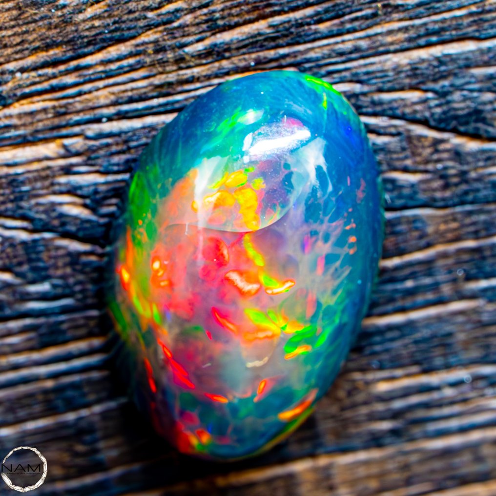 一流品质 AAA+++ 黑色欧泊坯料 17,8 ct- 3.56 g #1.0