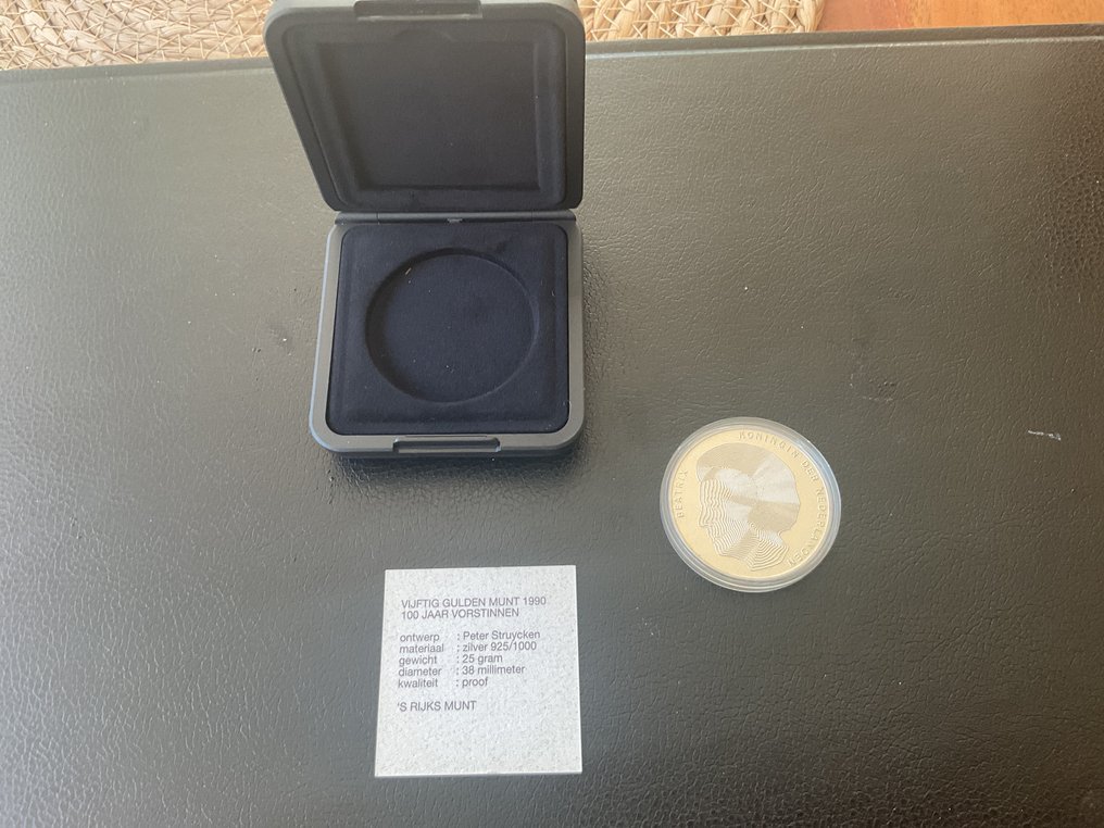 Netherlands. 50 Gulden 1990 100 jaar vorstinnen (No reserve price) #1.0