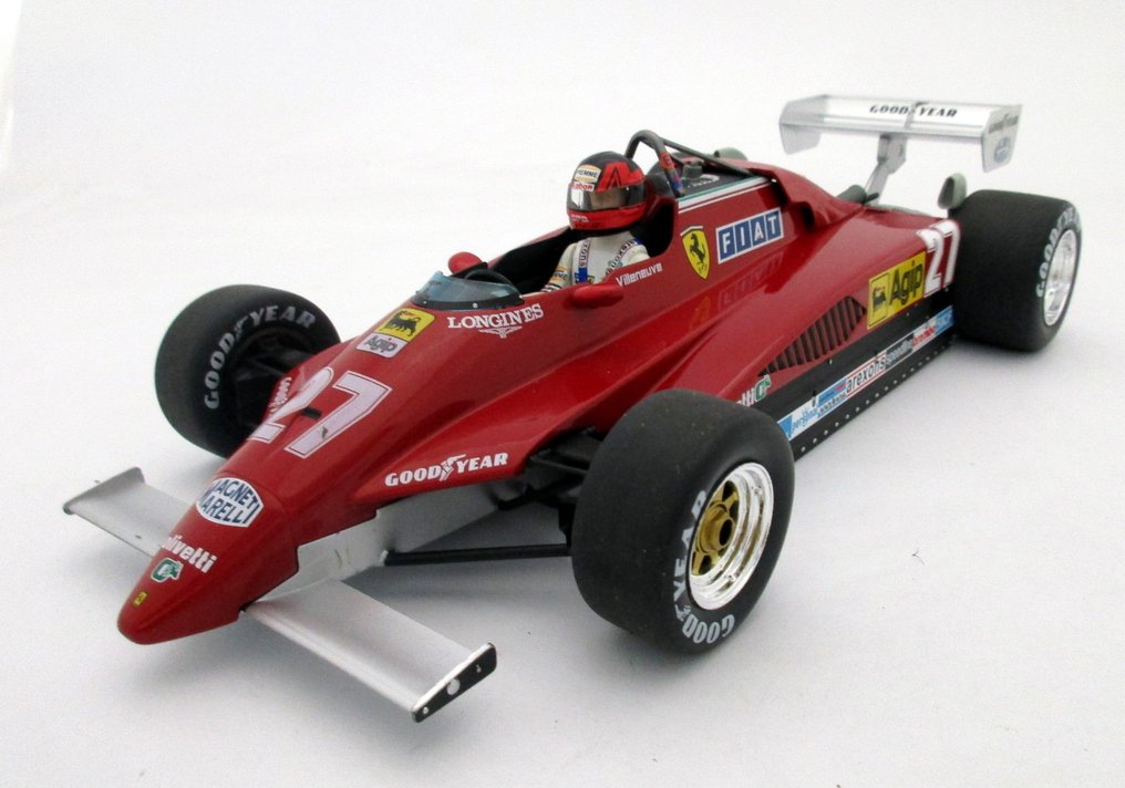 Ferrari 126C2 #27 Gilles Villeneuve  (accident) Belgian Grand Prix 1982 - 1:18 - Αγωνιστικό αυτοκίνητο μοντελισμού - MGG - Περιορισμένης έκδοσης #1.0