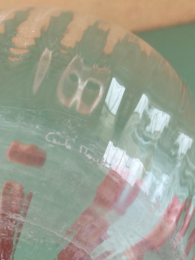 Carlo Moretti - Dekanterings karaffel - Glas - flaske / sjældent genstand #4.3