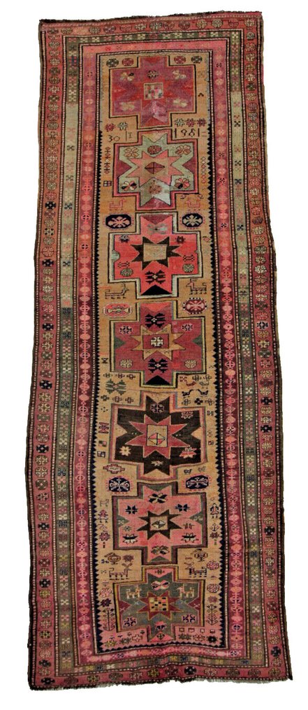 Kuba Schirwan - Χαλί - 390 cm - 148 cm - Κάυκασος Shirwan υπογεγραμμένο #1.0