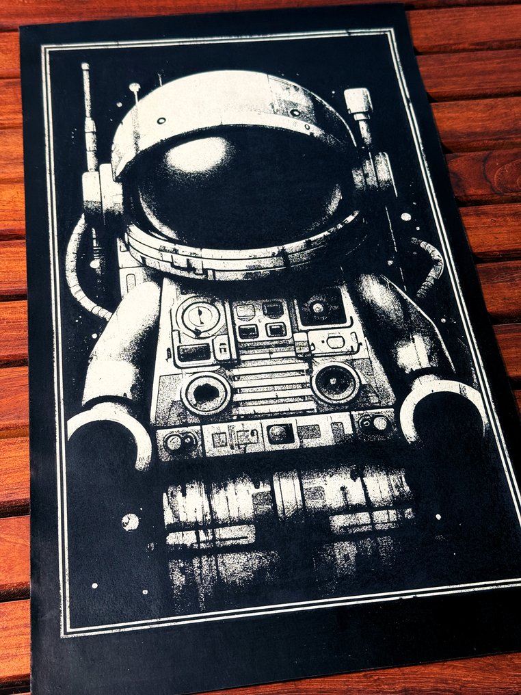 Æ (XX-XXI) - 2 x mixed media artworks - Lego Space - Signed, numbered & CoA #4.3