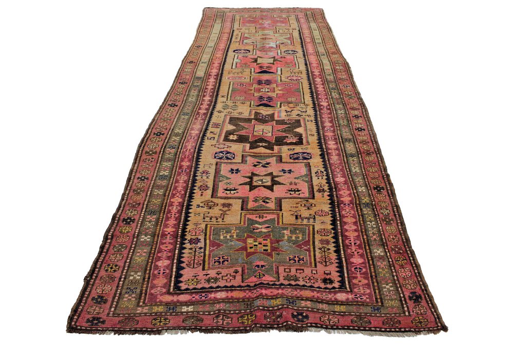 Kuba Schirwan - Χαλί - 390 cm - 148 cm - Κάυκασος Shirwan υπογεγραμμένο #1.0