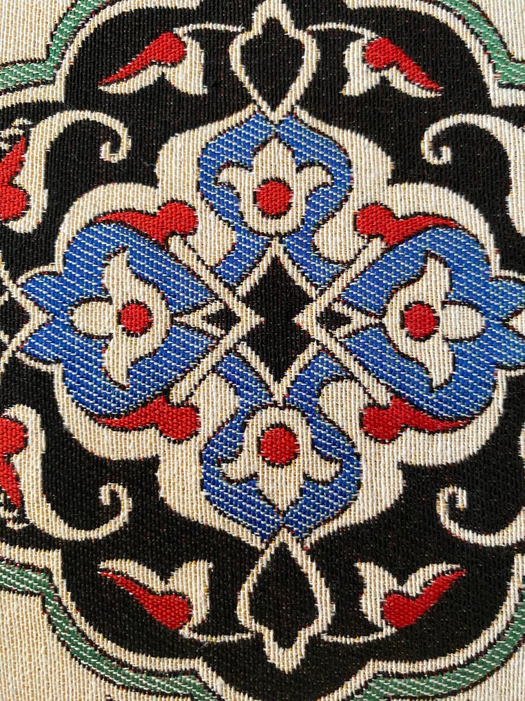 Billedteppe (4)  - 43 cm - 43 cm - Teppevevde puter #4.3