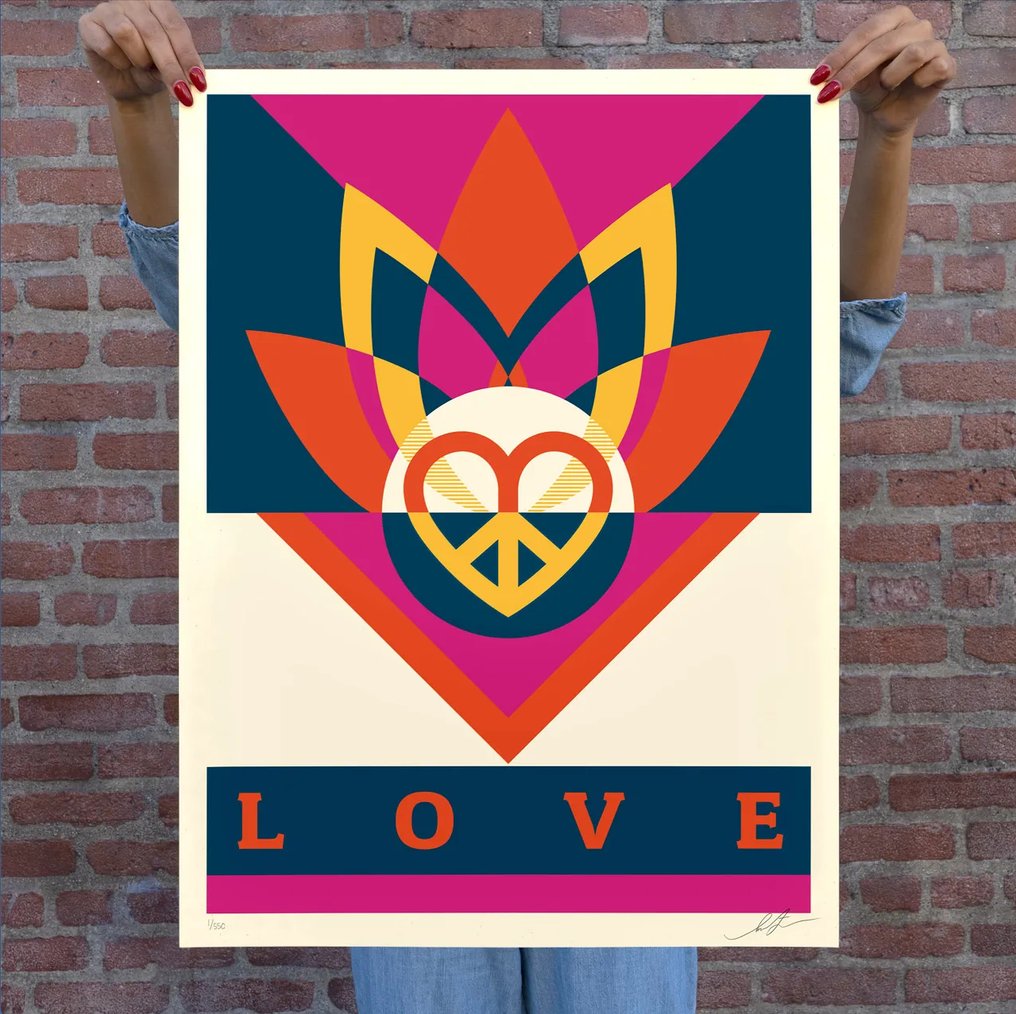 Shepard Fairey (OBEY) (1970) - Love Lotus #2.1