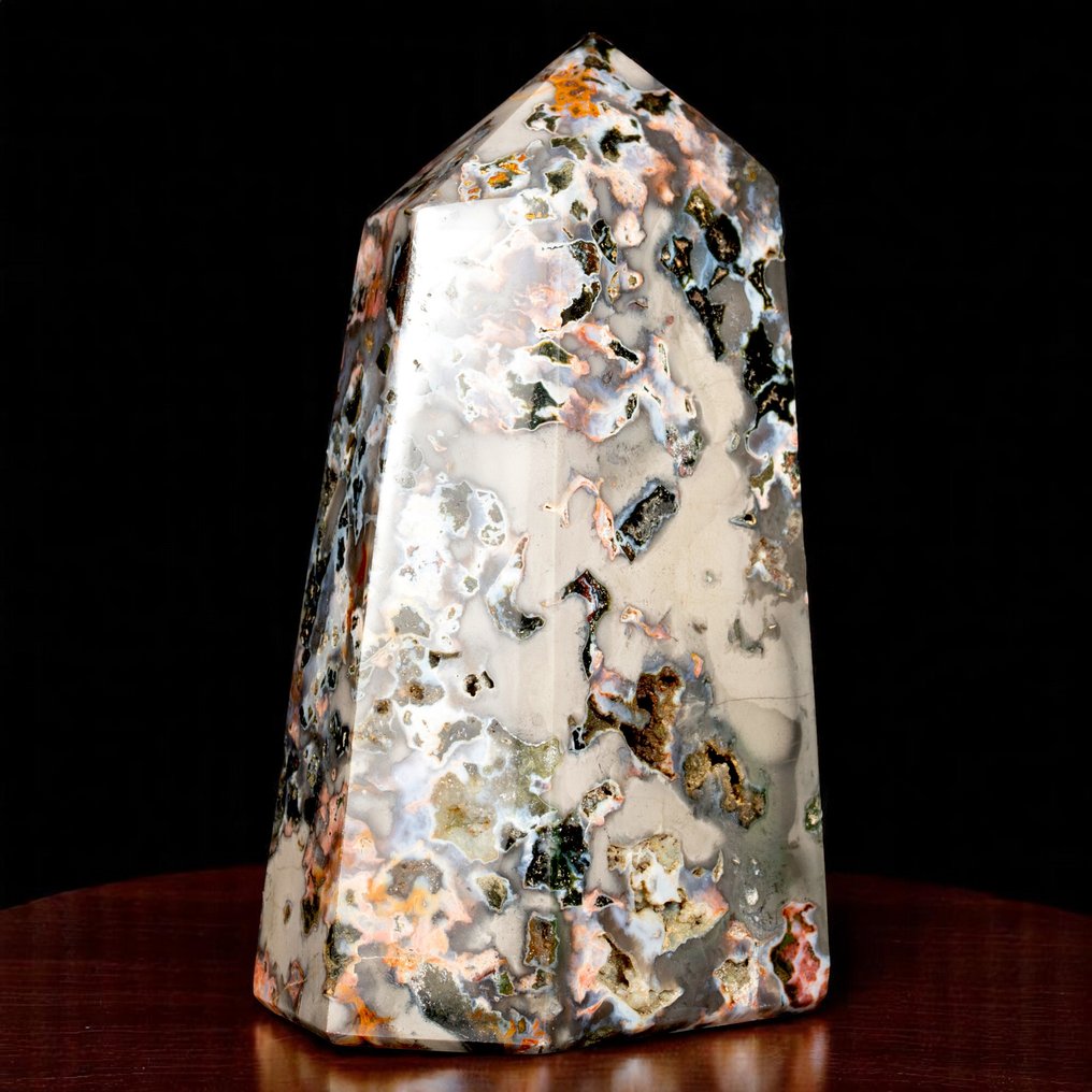 Ειδική γυαλισμένη Μούσα και Τοπική Αγαήτη, σημείο – Μαδαγασκάρη - Ύψος: 150 mm - Πλάτος: 100 mm- 1260 g #4.3