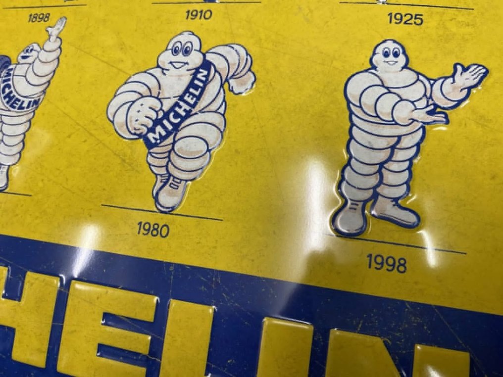 Michelin - Plaque émaillée - Michelin - Signalisation en acier publicitaire - Garage Automobilia - Métal #3.2