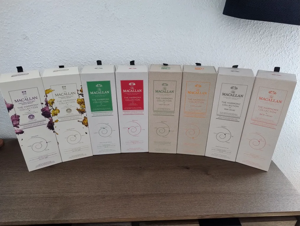 Macallan The Harmony Collection - Rich Cacao - Fine Cacao - Intense Arabica - Smooth Arabica - Amber Meadow  - 70cl - 8 bottles #3.2