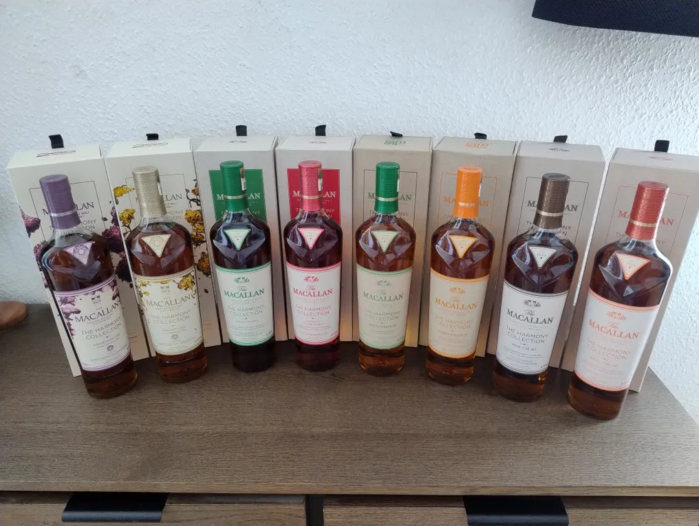 Macallan The Harmony Collection - Rich Cacao - Fine Cacao - Intense Arabica - Smooth Arabica - Amber Meadow  - 70cl - 8 bottles #1.1