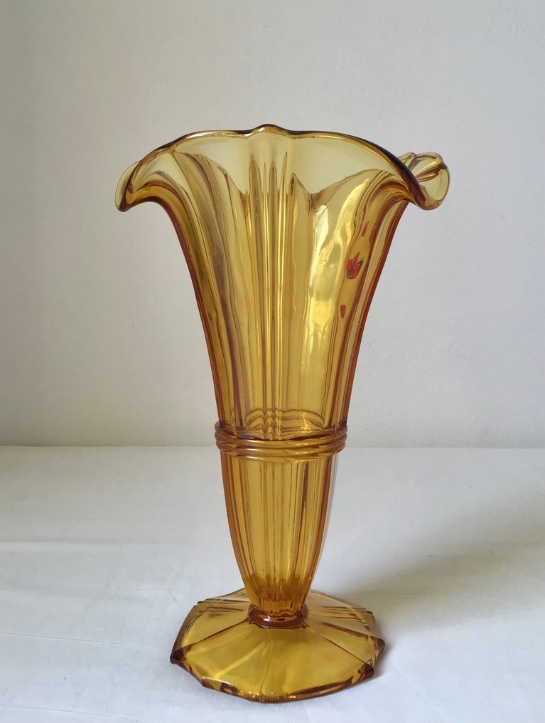 Scailmont - 花瓶  - 琥珀色的压克力玻璃 - 装饰艺术 #1.0