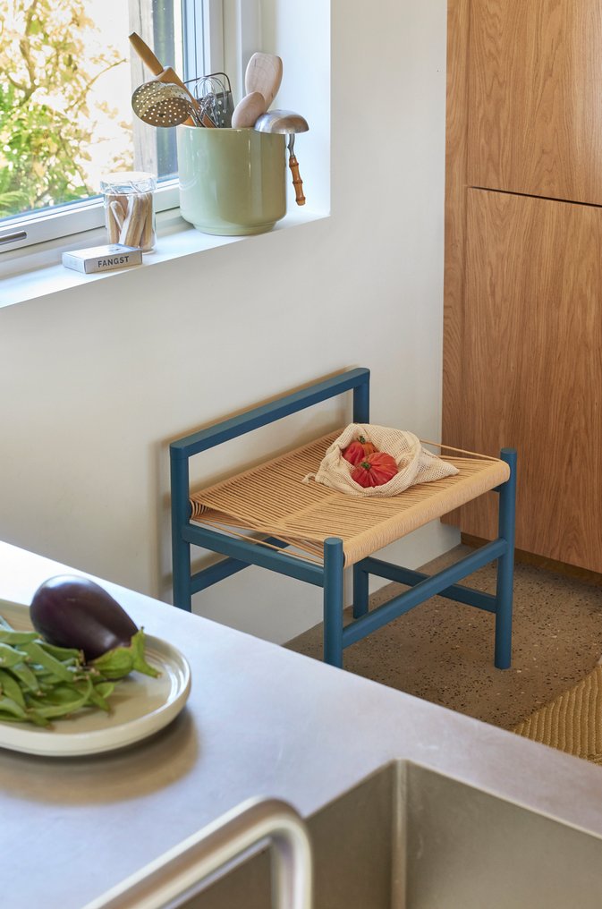 Hübsch - A.D. Copier - Bench - Heritage Bench - Petrol - Ash Wood #1.0