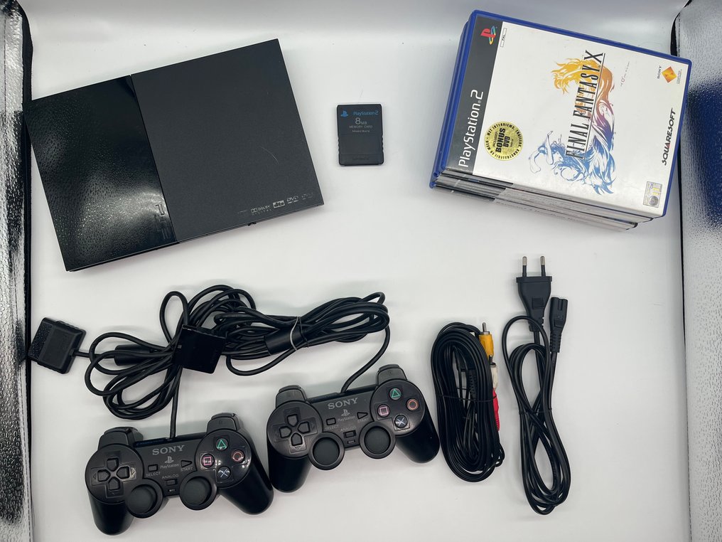 Sony - Playstation 2 (PS2) - SCPH-9000x model - 5 Games - 2 Controllers - Memory Card - Console per videogiochi + giochi #1.0
