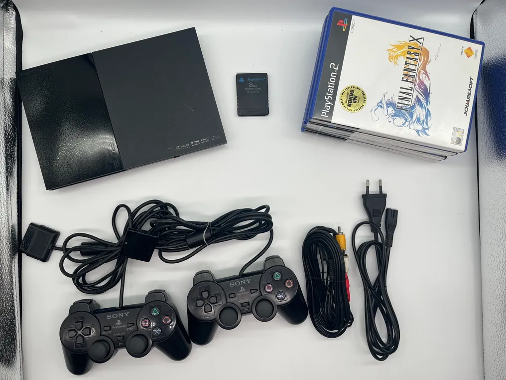 Sony - Playstation 2 (PS2) - SCPH-9000x model - 5 Games - 2 Controllers - Memory Card - Video game console + games #2.1