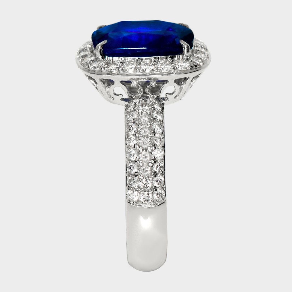 戒指 - 18K包金 白金, IGI/Lotus 3.13克拉 斯里兰卡 #4.3