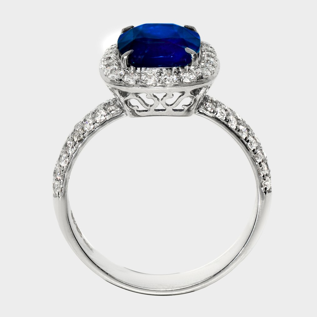 戒指 - 18K包金 白金, IGI/Lotus 3.13克拉 斯里兰卡 #3.2