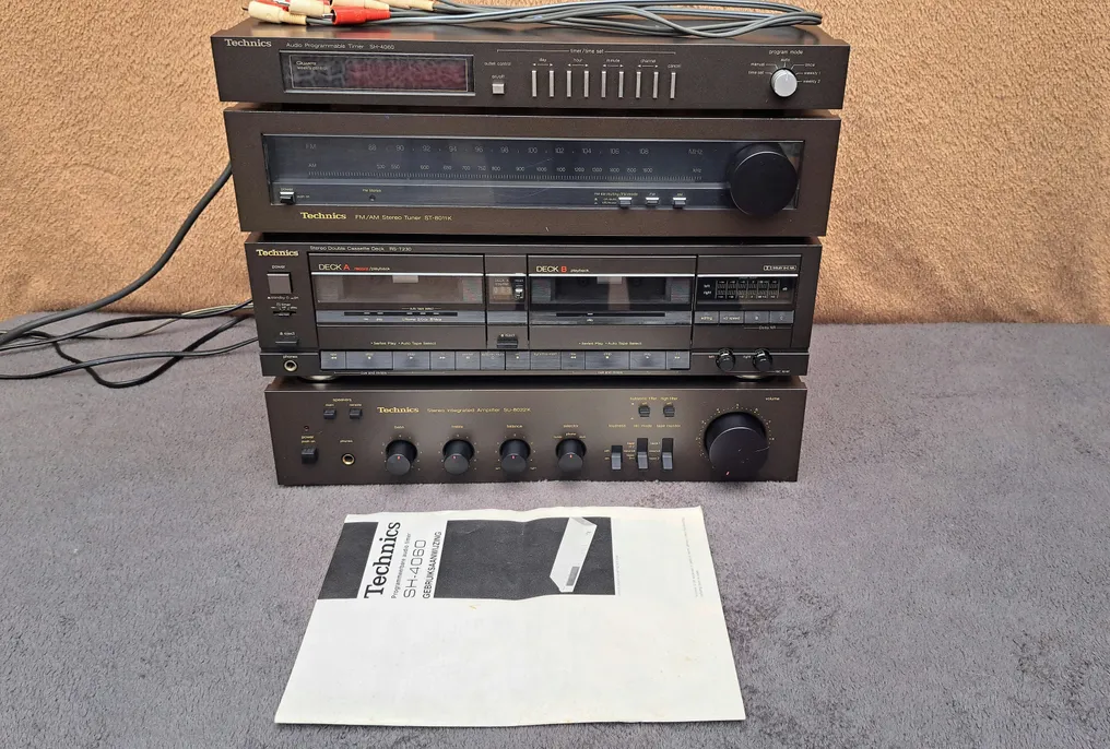 Technics - SH-4060 Audio Programmable Timer (Rare) / SU-8022K Amplifier / ST-8011K Tuner / RS-T230 Stereo set - Multiple models #1.0