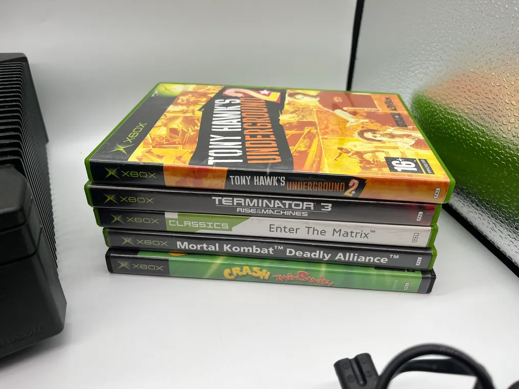 Microsoft - Xbox original - OG Xbox With Original Duke Controller - 2 Controllers - 5 Games - DVD remote Kit - Console per videogiochi + giochi #3.2