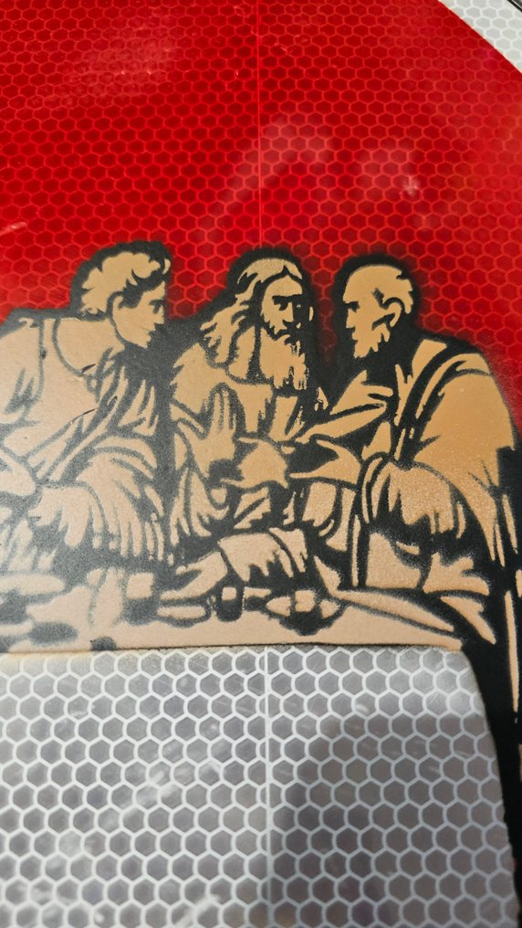 Jinks Kunst - La cène - Fromat 65 X 65 cm #4.3