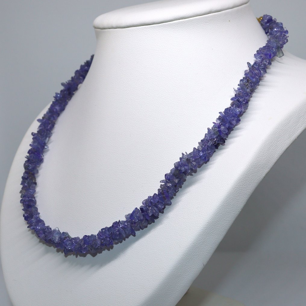 Τανζανίτης - Ασημί - Σειρά από χάντρες - περίπου 150 καράτια #4.3