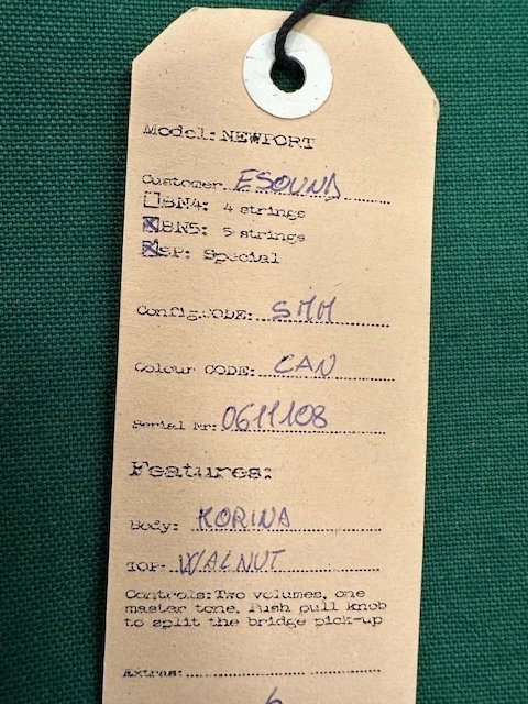 MANNE - Newport BN5 -  - 5χορδο ηλεκτρικό μπάσο - Ιταλία - 2006 #2.1