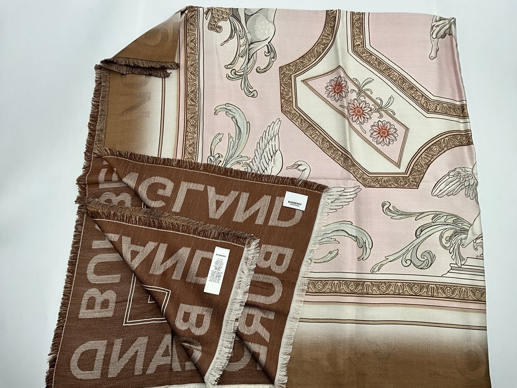 Burberry - ENGLAND /LONDON ,XXL Réversible SOIE - Επιτραχήλιο (Σάλι) #3.2