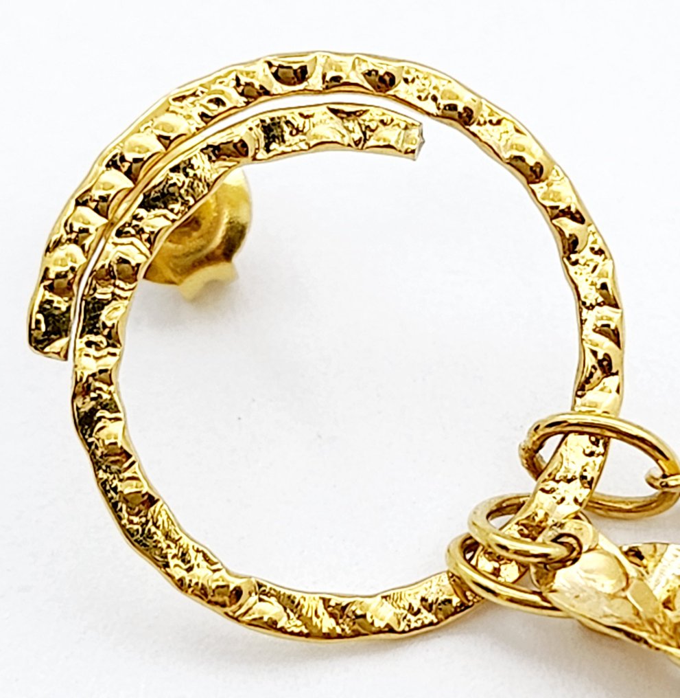 Boucles d'oreilles - 18 carats Or jaune Quartz #2.1