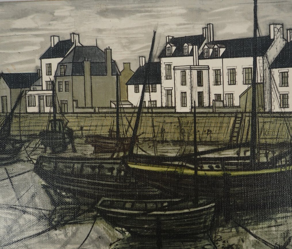 Bernard Buffet (1928-1999) - Bretagne : Petit port à marée basse #2.1