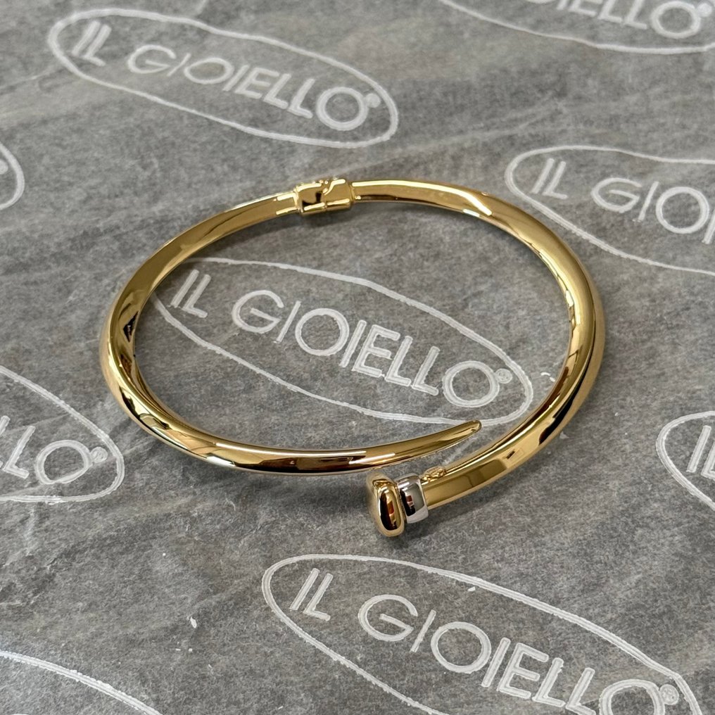 χωρίς τιμή ασφαλείας - Handmade - Βραχιόλι - Chiodo - 7.8 g - 18 καράτια Κίτρινο χρυσό, Λευκός χρυσός #2.1
