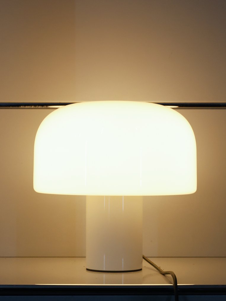 Flos - Edward Barber, Jay Osgerby - 檯燈 - Bellhop Glass T - 白色 - 欧泊玻璃 - 铝 #2.1